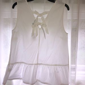 NWT J. Crew Peplum Tank Top
